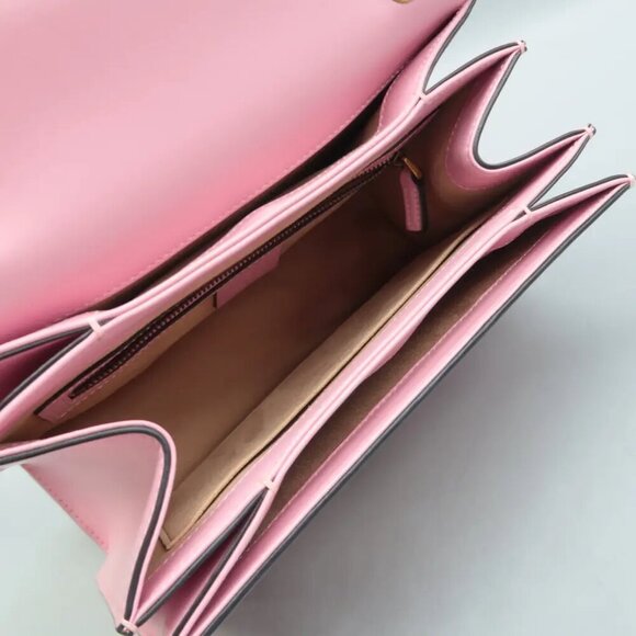 100% Authentic GUCCI Queen Margaret Multicolor Leather Satchel - Picture 8 of 12